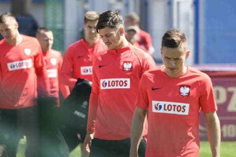 WARSZAWA 31.05.2019 TRENING REPREZENTACJI POLSKI --- POLISH FOOTBALL national team, Nationalteam TRAINING SESSION IN WARSAW DAWID KOWNACKI, DAMIAN KADZIOR FOT. MACIEJ BIALY FOTOPYK NEWSPIX.PL --- Newspix.pl  190531BIA002