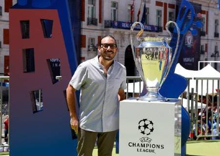 SOCCER - CL, Tottenham vs Liverpool MADRID,SPAIN,31.MAY.19 - SOCCER - UEFA Champions League, final, Tottenham Hotspur vs Liverpool FC, preview. Image shows fans at Puerta del Sol. GEPAxpictures xDavidxRodriguez