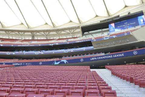 Details of the interior of the Wanda Metropolitan Stadium where the final of the UEFA CHAMPIONS LEAGUE will be held in Madrid, Friday, May 31, 2019 Cordon Press  xJOAQUINxCORCHEROxARCOSx xx