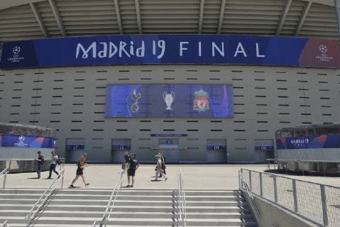 Details of the interior of the Wanda Metropolitan Stadium where the final of the UEFA CHAMPIONS LEAGUE will be held in Madrid, Friday, May 31, 2019 Cordon Press  xJOAQUINxCORCHEROxARCOSx xx