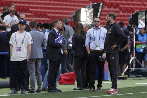 JURGEN KLOPP DURING TRAINING AT THE WANDA METROPOLITANO STADIUM BEFORE COMPETING IN THE UEFA CHAMPIONS LEAGUE FINAL, IN MADRID MAY31, 2019 Cordon Press  xJOAQUINxCORCHEROxARCOSx xx