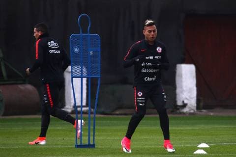 Fußball, Copa America, Nationalteam Chile Training Santiago, 31 de mayo de 2019 Futbol, entrenamiento seleccion chilena Los jugadores de la seleccion chilena son fotografiados durante el entrenamiento en Juan Pinto Duran, Santiago, Chile. 31 05 2019 Javier Salvo Photosport Football, Chile team training Chile team players are pictured during training at the Juan Pinto Duran, Santiago, Chile 31 05 2019 Javier Salvo Photosport Entrenamiento Seleccion Chilena 31 05 19 