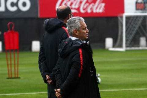 Fußball, Copa America, Nationalteam Chile Training Santiago, 31 de mayo de 2019 Futbol, entrenamiento seleccion chilena Los jugadores de la seleccion chilena son fotografiados durante el entrenamiento en Juan Pinto Duran, Santiago, Chile. 31 05 2019 Javier Salvo Photosport Football, Chile team training Chile team players are pictured during training at the Juan Pinto Duran, Santiago, Chile 31 05 2019 Javier Salvo Photosport Entrenamiento Seleccion Chilena 31 05 19 