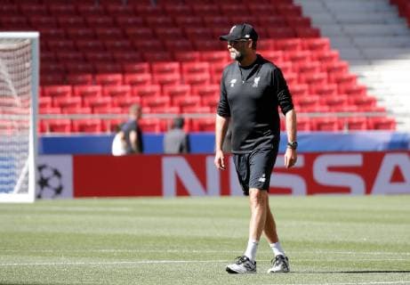 SOCCER - CL, Tottenham vs Liverpool MADRID,SPAIN,31.MAY.19 - SOCCER - UEFA Champions League, final, Tottenham Hotspur vs Liverpool FC, preview, training Liverpool. Image shows headcoach Juergen Klopp (Liverpool). GEPAxpictures xDavidxRodriguez