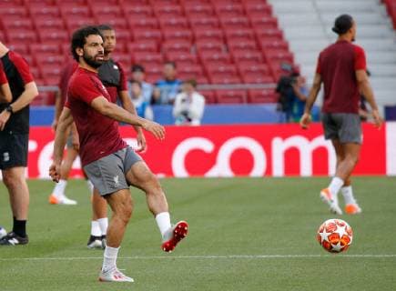 SOCCER - CL, Tottenham vs Liverpool MADRID,SPAIN,31.MAY.19 - SOCCER - UEFA Champions League, final, Tottenham Hotspur vs Liverpool FC, preview, training Liverpool. Image shows Mohamed Salah (Liverpool). GEPAxpictures xDavidxRodriguez