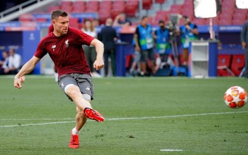 SOCCER - CL, Tottenham vs Liverpool MADRID,SPAIN,31.MAY.19 - SOCCER - UEFA Champions League, final, Tottenham Hotspur vs Liverpool FC, preview, training Liverpool. Image shows James Milner (Liverpool). GEPAxpictures xDavidxRodriguez