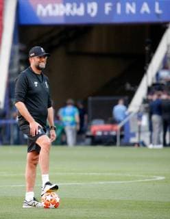 SOCCER - CL, Tottenham vs Liverpool MADRID,SPAIN,31.MAY.19 - SOCCER - UEFA Champions League, final, Tottenham Hotspur vs Liverpool FC, preview, training Liverpool. Image shows headcoach Juergen Klopp (Liverpool). GEPAxpictures xDavidxRodriguez