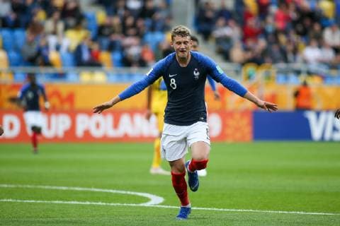 Fußball, U20 WM, Mali - Frankreich Gdynia, 31.05.2019 Pilka nozna Mecz MS U20. Mali - Francja NZ Michael CUISANCE, cieszynka, radosc, gol, bramka Fot. Tomasz Rulski 058sport.pl NEWSPIX.PL --- Newspix.pl FRANCE OUT!  20190531_004_RUL_7241