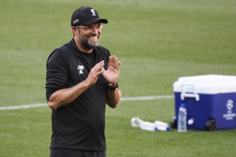 31 05 2019, xkvx, Football UEFA Champions League Final, Tottenham Hotspur FC Liverpool Training and PK emspor, v l Head Coach Coach Juergen Klopp FC Liverpool DFL DFL REGULATIONS PROHIBIT ANY USE OF PHOTOGRAPHS as IMAGE SEQUENCES and or QUASI VIDEO Madrid