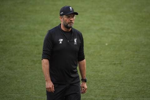 31 05 2019, xkvx, Football UEFA Champions League Final, Tottenham Hotspur FC Liverpool Training and PK emspor, v l Head Coach Coach Juergen Klopp FC Liverpool DFL DFL REGULATIONS PROHIBIT ANY USE OF PHOTOGRAPHS as IMAGE SEQUENCES and or QUASI VIDEO Madrid