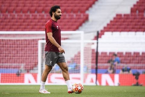 31 05 2019, xkvx, Football UEFA Champions League Final, Tottenham Hotspur FC Liverpool Training and PK emspor, v l Mohamed Salah FC Liverpool DFL DFL REGULATIONS PROHIBIT ANY USE OF PHOTOGRAPHS as IMAGE SEQUENCES and or QUASI VIDEO Madrid