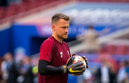 Fu?ball, CL Finale, FC Liverpool Abschlusstraining Goalkeeper Simon Mignolet of Liverpool during the Champions League FINAL Training sessions of Totteham Hotspur & Liverpool football teams at Metropolitano Stadium (Stadium Metropolitano), Av. de Luis Aragon?s, 4, 28022 Madrid, Spain on 31 May 2019. Copyright: xAndyxRowlandx PMI-2854-0002