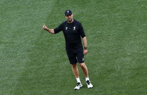 May 31, 2019 - Madrid, Spain - Liverpool manager Jurgen Klopp during the Liverpool FC training in sight of the UEFA Champions League Final at the Wanda Metropolitano Stadium in Madrid, Spain on May 31, 2019. Liverpool FC training - Uefa Champions League Final  - ZUMAn230 20190531_zaa_n230_400 Copyright: xMatteoxCiambellix
