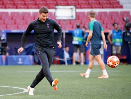 SOCCER - CL, Tottenham vs Liverpool MADRID,SPAIN,31.MAY.19 - SOCCER - UEFA Champions League, final, Tottenham Hotspur vs Liverpool FC, preview, training Tottenham. Image shows head coach Mauricio Pochettino (Tottenham). GEPAxpictures xDavidxRodriguez