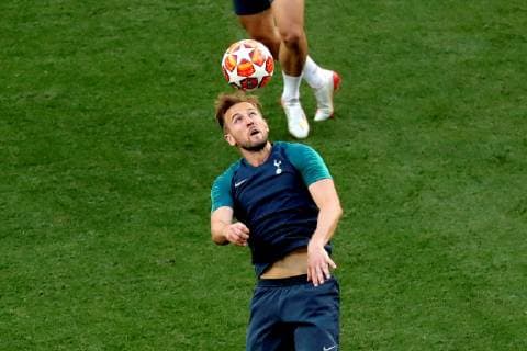 Tottenham forward Harry Kane attends a team s training session at the Wanda Metropolitano stadium in Madrid, Spain, 31 May 2019. Tottenham Hotspur will face Liverpool FC in the 2019 UEFA Champions League final at the Wanda Metropolitano stadium in Madrid, Spain, on 01 June 2019. UCL Final 2019 - Tottenham Hotspur training !ACHTUNG: NUR REDAKTIONELLE NUTZUNG!  Copyright: xJuanjoxMartinx GRAF1594 20190531-636949314238446614