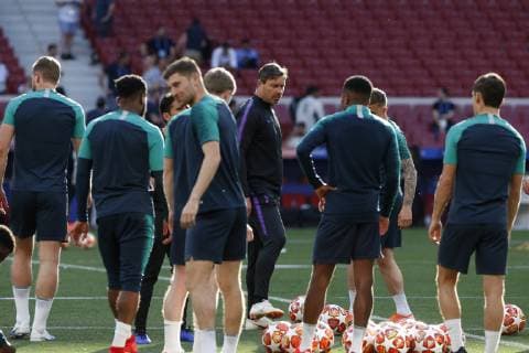 TOTTENHAM PLAYERS DURING TRAINING AT THE WANDA METROPOLITANO STADIUM BEFORE COMPETING IN THE UEFA CHAMPIONS LEAGUE FINAL, IN MADRID MAY31, 2019 Cordon Press  xJOAQUINxCORCHEROxARCOSx xx