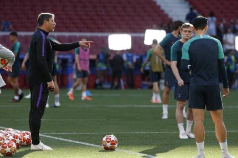 TOTTENHAM PLAYERS DURING TRAINING AT THE WANDA METROPOLITANO STADIUM BEFORE COMPETING IN THE UEFA CHAMPIONS LEAGUE FINAL, IN MADRID MAY31, 2019 Cordon Press  xJOAQUINxCORCHEROxARCOSx xx