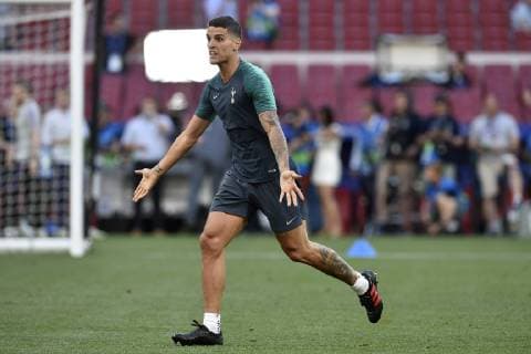 May 31, 2019 - Madrid, Spain - Erik Lamela of Tottenham Hotspur FC during the training session ahead UEFA Champions League Final 2019 match between Tottenham Hotspur and Liverpool at Wanda Metropolitano Stadium, Madrid, Spain on 31 May 2019. Tottenham Hotspur Training Session ahead Uefa Champions League Final  - ZUMAn230 20190531_zaa_n230_627 Copyright: xGiuseppexMaffiax