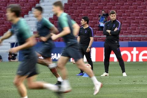 May 31, 2019 - Madrid, Spain - Head Coach Mauricio Pochettino of Tottenham Hotspur FC during the training session ahead UEFA Champions League Final 2019 match between Tottenham Hotspur and Liverpool at Wanda Metropolitano Stadium, Madrid, Spain on 31 May 2019. Tottenham Hotspur Training Session ahead Uefa Champions League Final  - ZUMAn230 20190531_zaa_n230_634 Copyright: xGiuseppexMaffiax