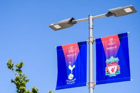 190601 General view outside the stadium prior to the UEFA Champions League final between Tottenham and Liverpool on June 1, 2019 in Madrid Photo Petter Arvidson BILDBYRAN kod PA 92302,  Copyright: PETTERxARVIDSON BB190601PA028