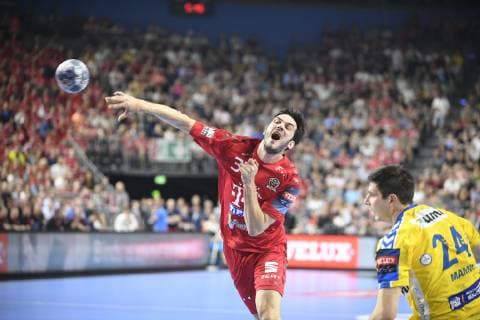 Petar Nenadic Telekom Veszprem HC vs. Marko Mamic PGE Vive Kielce , Handball, Men, Velux EHF Final Four, 1 Semifinal, Telekom Veszprem HC vs. PGE Vive Kielce, 01 06 19 Cologne Lanxess Arena Nordrhein Westfalen Germany