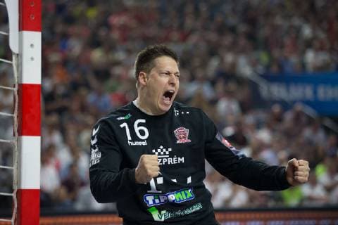 Handball, EHF CL, Final Four, Telekom Veszprem HC - PGE Vive Kielce Roland Mikler (Telekom Veszprem HC) HANDBALL : Final4 Ligue des champions - Telekom Veszprem HC vs Vive Kielce - 01 06 2019 THEOPHILELaurent Panoramic 