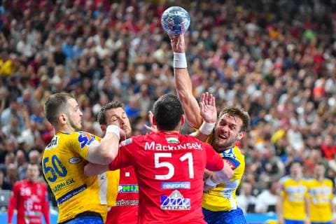Handball, EHF CL, Final Four, Telekom Veszprem HC - PGE Vive Kielce 2019.06.01 Kolonia Pilka reczna EHF Velux Final4 Liga Mistrzow 2019 Polfinal Telekom Veszprem - PGE Vive Kielce N Z Luka Cindric Foto Pawel Andrachiewicz PressFocus 2019.06.01 Cologne Handball EHF Velux Final4 Champions League Semi-final Telekom Veszprem - PGE Vive Kielce Luka Cindric Photo Pawel Andrachiewicz PressFocus NEWSPIX.PL --- Newspix.pl  20190601_PF_PA032