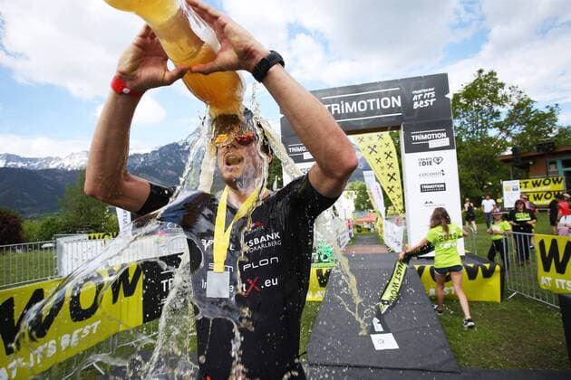 Sport Themen der Woche KW22 Sport Bilder des Tages TRIATHLON - Trimotion Triathlon 2019 SAALFELDEN,AUSTRIA,01.JUN.19 - TRIATHLON, RUNNING - Trimotion Triathlon 111 55.5. Image shows Sebastian Neef (GER). GEPAxpictures xMathiasxMandl