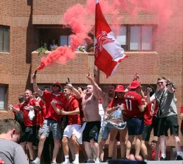 Tottenham Hotspur v Liverpool UEFA Champions League Final Liverpool fans in Madrid before the UEFA Champions League Final at the Wanda Metropolitano Stadium, Madrid Content Not Available For UK Newspapers Copyright: xPaulxChestertonx FIL-13310-0048