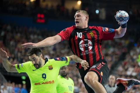 Dainis Kristopans (HC Vardar) HANDBALL : Final4 - ligue des champions - Barcelone vs HC Vardar Skopje - 01 06 2019 THEOPHILELaurent Panoramic 
