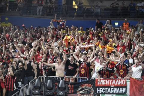 Christian Dissinger , HC Vardar after the victory against FC Barcelona, Handball, Men, Velux EHF Final Four, 2 Semifinals, FC Barcelona Lassa vs. HC Vardar Skopje, 01 06 19 Cologne Lanxess Arena Nordrhein Westfalen Germany