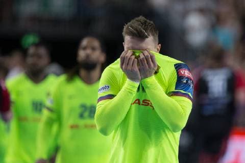Sport Bilder des Tages Tristesse Barcelone HANDBALL : Final4 - ligue des champions - Barcelone vs HC Vardar Skopje - 01 06 2019 THEOPHILELaurent Panoramic 