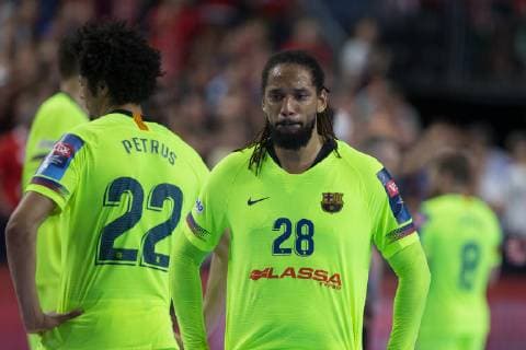 Tristesse Barcelone HANDBALL : Final4 - ligue des champions - Barcelone vs HC Vardar Skopje - 01 06 2019 THEOPHILELaurent Panoramic 