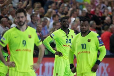 Tristesse Barcelone HANDBALL : Final4 - ligue des champions - Barcelone vs HC Vardar Skopje - 01 06 2019 THEOPHILELaurent Panoramic 