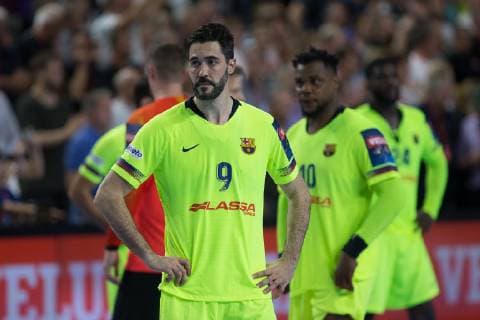Tristesse Barcelone HANDBALL : Final4 - ligue des champions - Barcelone vs HC Vardar Skopje - 01 06 2019 THEOPHILELaurent Panoramic 