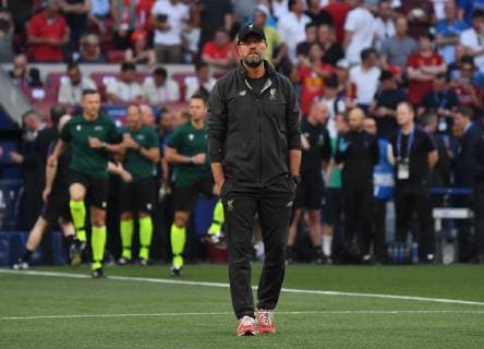 01 06 2019, xkvx, football UEFA Champions League final, Tottenham Hotspur FC Liverpool emspor, v l coach coach Juergen Klopp FC Liverpool DFL DFB REGULATIONS PROHIBIT ANY USE OF PHOTOGRAPHS as IMAGE SEQUENCES and or QUASI VIDEO Madrid