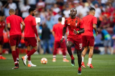 190601 Sadio Mane of Liverpool during warm up ahead of the UEFA Champions League final between Tottenham and Liverpool on June 1, 2019 in Madrid Photo Petter Arvidson BILDBYRAN kod PA 92302,  Copyright: PETTERxARVIDSON BB190601PA056