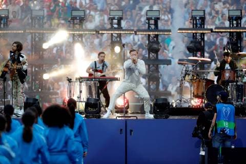 US Imagine Dragons performs at Wanda Metropolitano stadium prior the UEFA Champions League final between Tottenham Hotspur and Liverpool FC in Madrid, Spain, 01 June 2019. UCL Final 2019 - Tottenham Hotspur vs Liverpool FC !ACHTUNG: NUR REDAKTIONELLE NUTZUNG!  Copyright: xJuanjoxMartinx GRAF2142 20190601-636950198841687453