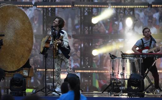 01 06 2019, xkvx, Football UEFA Champions League Final, Tottenham Hotspur FC Liverpool emspor, v l Imagine Dragons DFL DFL REGULATIONS PROHIBIT ANY USE OF PHOTOGRAPHS as IMAGE SEQUENCES and or QUASI VIDEO Madrid