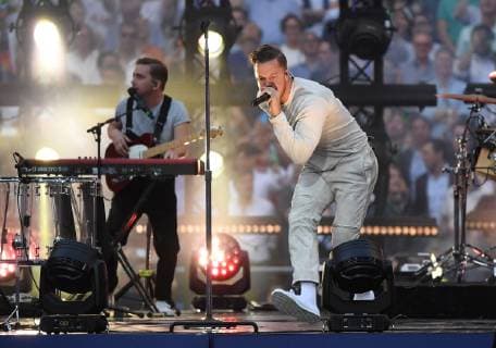 01 06 2019, xkvx, Football UEFA Champions League Final, Tottenham Hotspur FC Liverpool emspor, v l Imagine Dragons DFL DFL REGULATIONS PROHIBIT ANY USE OF PHOTOGRAPHS as IMAGE SEQUENCES and or QUASI VIDEO Madrid