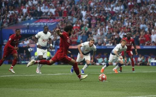 Tottenham Hotspur v Liverpool UEFA Champions League Final Liverpool s Mohamed Salah scores their first goal from the penalty spot during the UEFA Champions League Final at the Wanda Metropolitano Stadium, Madrid Content Not Available For UK Newspapers Copyright: xPaulxChestertonx FIL-13310-0068