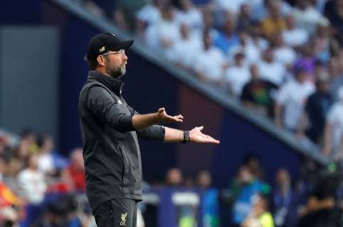Liverpool s head coach Juergen Klopp reacts prior the UEFA Champions League final between Tottenham Hotspur and Liverpool FC at Wanda Metropolitano stadium in Madrid, Spain, 01 June 2019. UCL Final 2019 - Tottenham Hotspur vs Liverpool FC !ACHTUNG: NUR REDAKTIONELLE NUTZUNG!  Copyright: xJuanjoxMartinx GRAF2197 20190601-636950209936090424