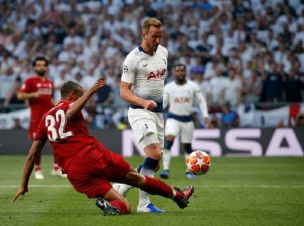 SOCCER - CL, Tottenham vs Liverpool MADRID,SPAIN,01.JUN.19 - SOCCER - UEFA Champions League, final, Tottenham Hotspur vs Liverpool FC. Image shows Joel Matip (Liverpool) and Harry Kane (Tottenham). GEPAxpictures xDavidxRodriguez