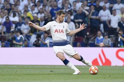 Jan Vertonghen of Tottenham Hotspur during the 2019 UEFA Champions League Final match between Tottenham Hotspur and Liverpool at Wanda Metropolitano Stadium, Madrid, Spain on 1 June 2019. Copyright: xGiuseppexMaffiax 24160145