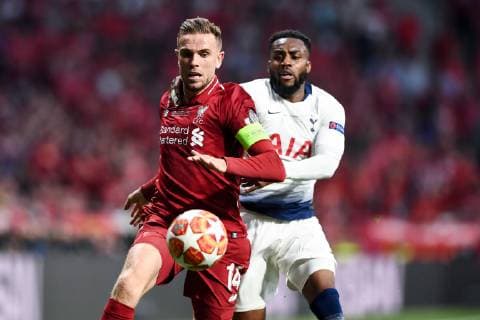 Mg Madrid (Spagna) 01 06 2019 - finale Champions League Tottenham-Liverpool foto Matteo Gribaudi Image nella foto: Jordan Henderson-Danny Rose 