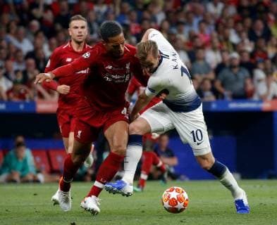 SOCCER - CL, Tottenham vs Liverpool MADRID,SPAIN,01.JUN.19 - SOCCER - UEFA Champions League, final, Tottenham Hotspur vs Liverpool FC. Image shows Virgil Van Dijk (Liverpool) and Harry Kane (Tottenham). GEPAxpictures xDavidxRodriguez