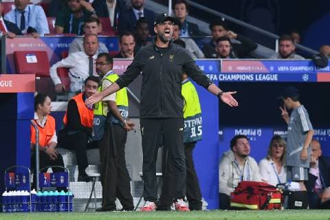 Football Champions League Final Tottenham Hotspur FC Liverpool on 01 06 2019 at the stadium Wanda Metropolitano in Madrid Jürgen Klopp Head Coach Liverpool xRx