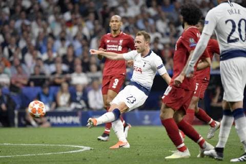 Christian Eriksen of Tottenham Hotspur during the 2019 UEFA Champions League Final match between Tottenham Hotspur and Liverpool at Wanda Metropolitano Stadium, Madrid, Spain on 1 June 2019. Copyright: xGiuseppexMaffiax 24160187