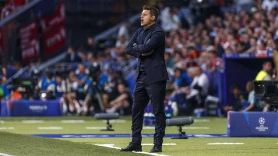 Madrid, Spain, 01 06 2019, UEFA Champions League 2018 19 Season, Final, Tottenham Hotspur FC Liverpool, Head coach Mauricio Pochettino Tottenham looks on Defodi 09 523 097697 Defodi-523