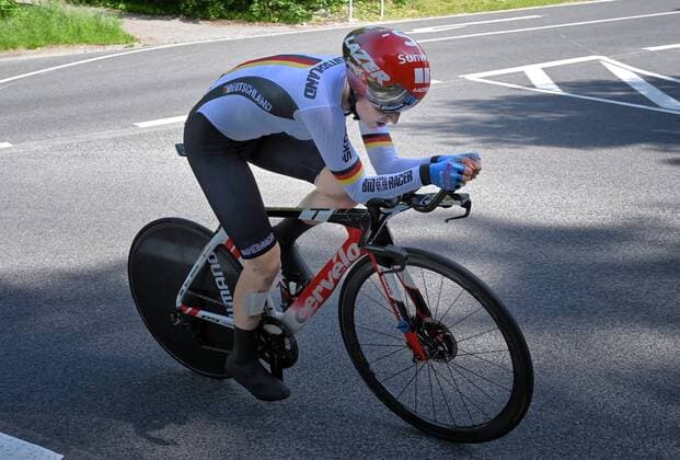 MEININGEN, GERMANY, 01 JUNE 2019 --- Women s Cycling Radsport --- Lotto Thüringen Ladies Tour --- Stage 5 Etappe 5: Individual Time Trail Einzelzeitfahren --- Franziska Koch national team, Nationalteam Germany) competing in the individual time trial around Meiningen, Germany on 01 June 2019 ---- Photo: Hannah Issler isslerimages ---- UCI Lotto Thüringen Ladies Tour stage 5